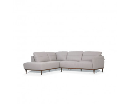 ACME Tampa Left Facing Sectional Sofa - Pearl Gray (54990)