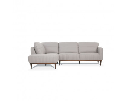 ACME Tampa Left Facing Sectional Sofa - Pearl Gray (54990)