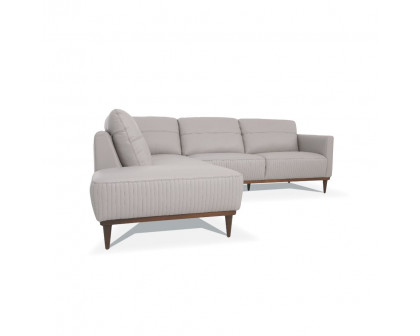 ACME Tampa Left Facing Sectional Sofa - Pearl Gray (54990)