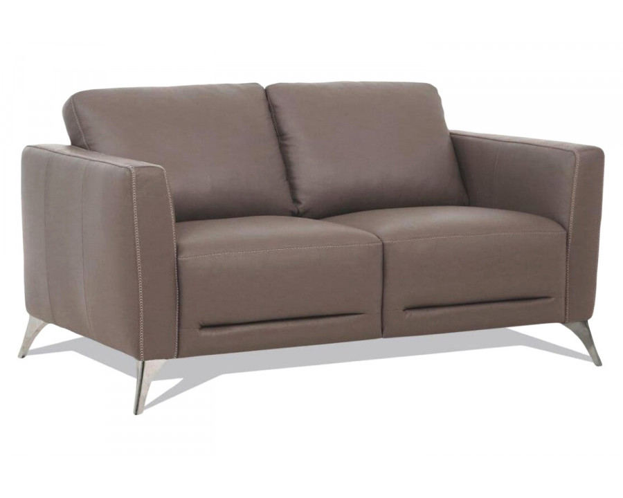 ACME - Malaga Leather Loveseat