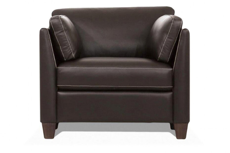 ACME™ Matias Leather Accent Chair - Chocolate