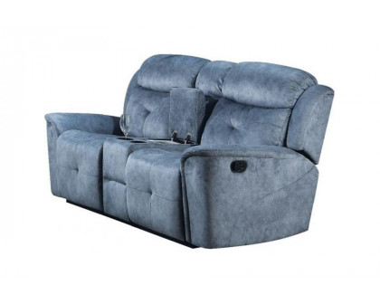 ACME - Mariana Fabric Motion Loveseat with Console