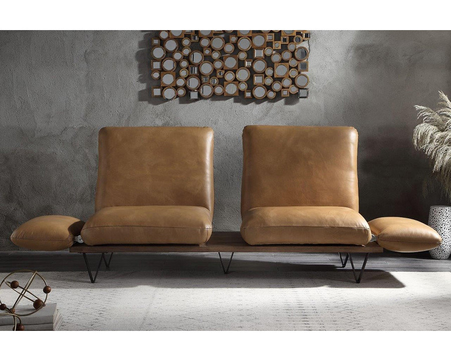 ACME - Narech Sofa with Swivel in Nutmeg