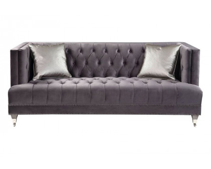 ACME - Hegio Sofa with 2 Pillows in Gray