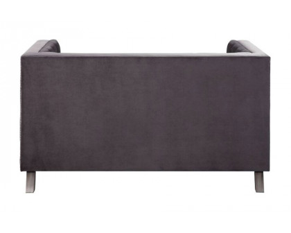 ACME - Hegio Loveseat with 2 Pillows in Gray