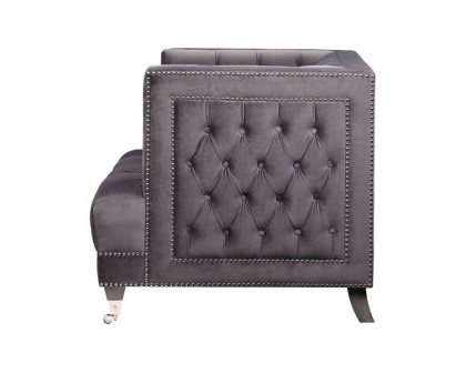 ACME - Hegio Chair with Pillow in Gray