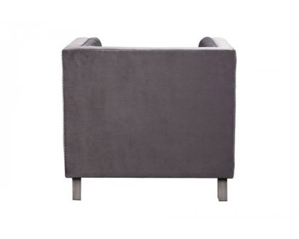 ACME - Hegio Chair with Pillow in Gray