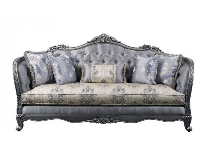 ACME - Ariadne Sofa with 5 Pillows in Platinum