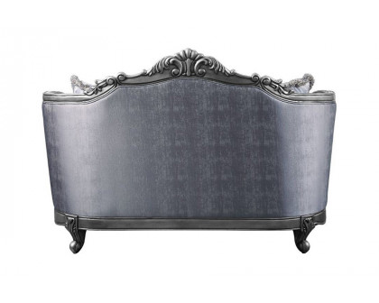 ACME - Ariadne Loveseat with 3 Pillows in Platinum