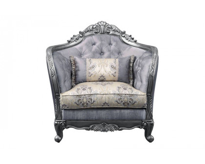 ACME - Ariadne Chair with Pillow in Platinum