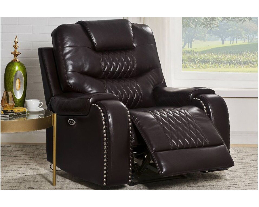 ACME Braylon Power Motion Recliner - Brown PU