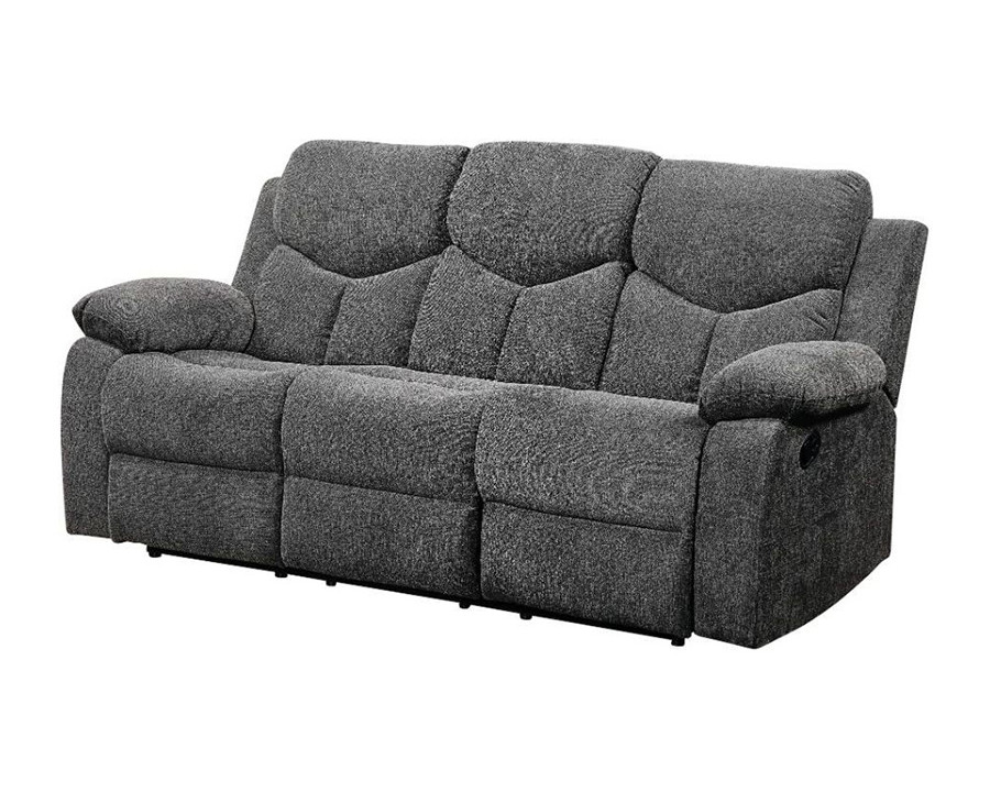 ACME - Kalen Motion Sofa in Gray Chenille