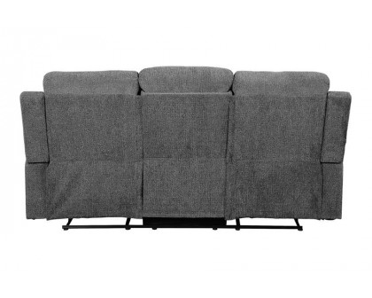 ACME - Kalen Motion Sofa in Gray Chenille