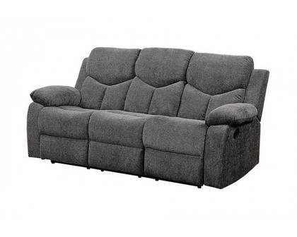 ACME - Kalen Motion Sofa in Gray Chenille