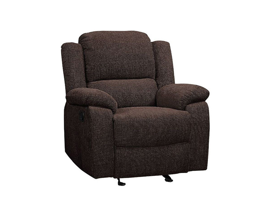 ACME - Madden Motion Glider Recliner in Brown Chenille