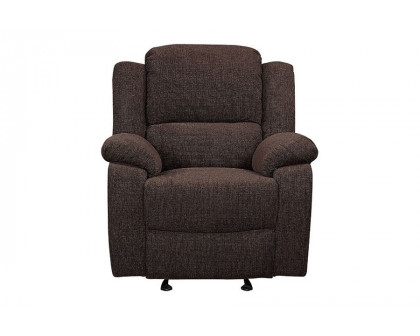 ACME - Madden Motion Glider Recliner in Brown Chenille