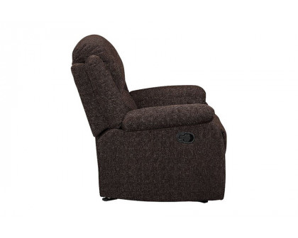 ACME - Madden Motion Glider Recliner in Brown Chenille