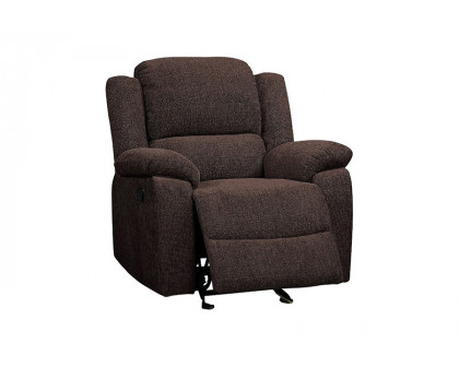 ACME - Madden Motion Glider Recliner in Brown Chenille