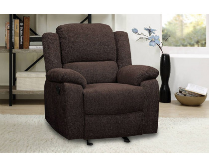 ACME - Madden Motion Glider Recliner in Brown Chenille