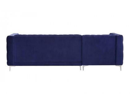 ACME Sullivan Sectional Sofa - Navy Blue Velvet