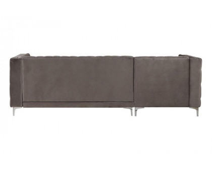 ACME Sullivan Sectional Sofa - Gray Velvet