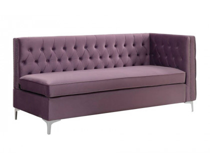 ACME Rhett Sectional Sofa - Purple Velvet