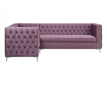 ACME Rhett Sectional Sofa - Purple Velvet