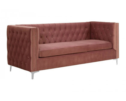 ACME Rhett Sectional Sofa - Dusty Pink Velvet