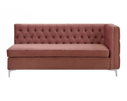 ACME Rhett Sectional Sofa - Dusty Pink Velvet