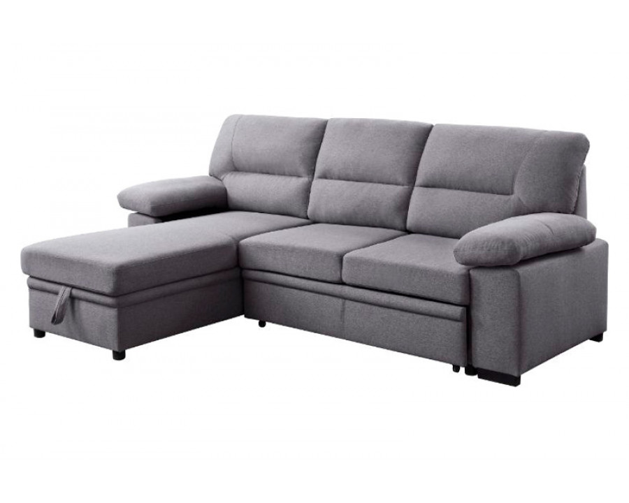 ACME - Nazli Sectional Sofa with Storage in Gray