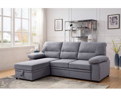 ACME - Nazli Sectional Sofa with Storage in Gray