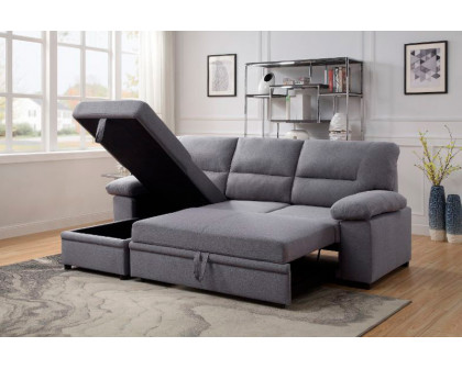 ACME - Nazli Sectional Sofa with Storage in Gray