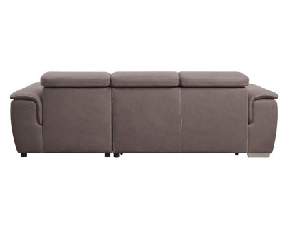 ACME - Haruko Sectional Sofa with Storage in Light Brown