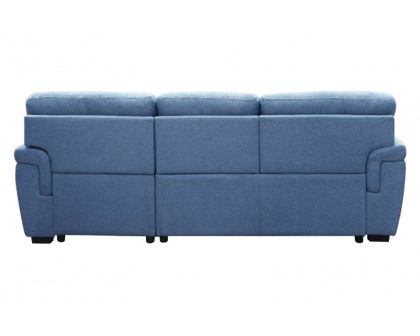 ACME - Haruko Reversible Sectional Sofa with Sleeper & Storage in Blue