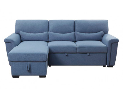 ACME - Haruko Reversible Sectional Sofa with Sleeper & Storage in Blue