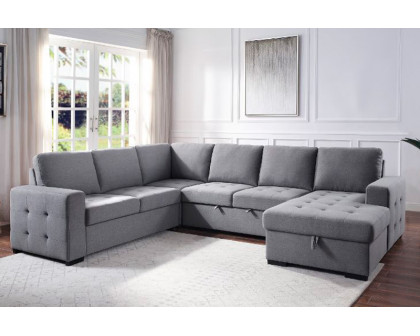 ACME - Nardo Sectional Sofa with Storage in Gray