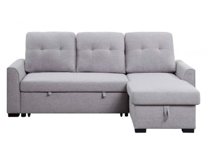 ACME - Amboise Reversible Sectional Sofa with Sleeper/Storage in Light Gray