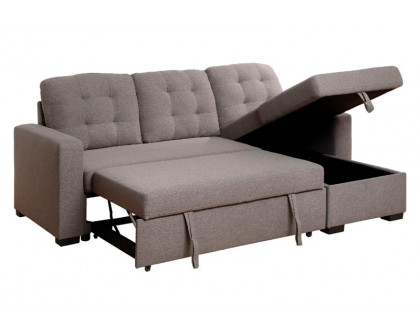 ACME - Chambord Reversible Sectional Sofa with Sleeper & Storage in Gray