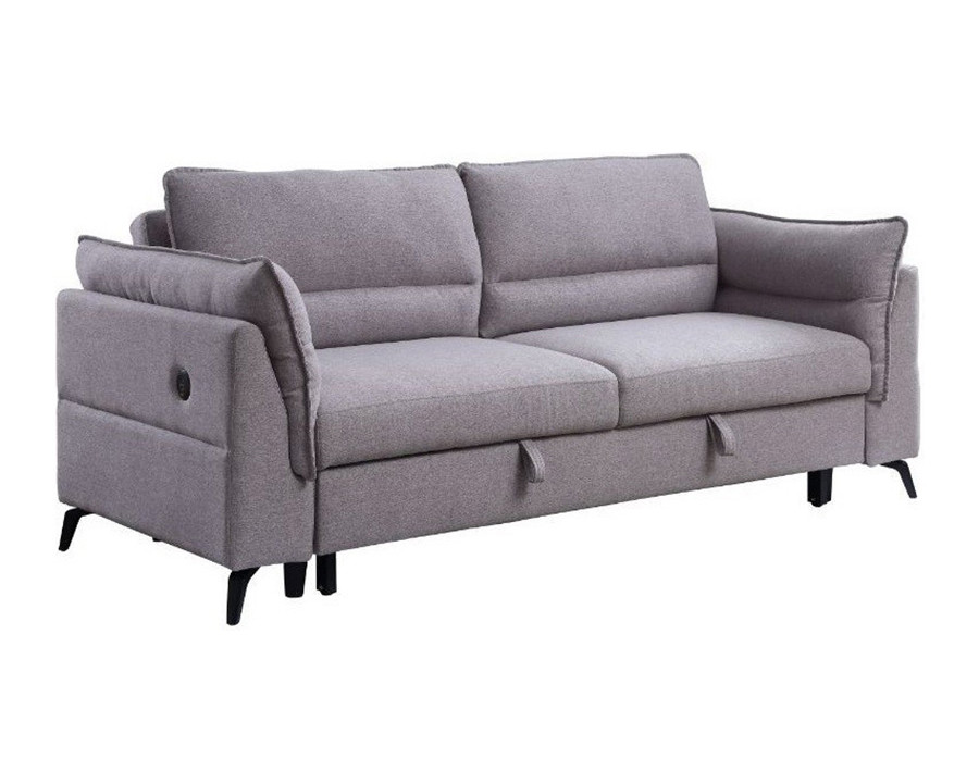 ACME - Helaine Sofa with Sleeper in Gray