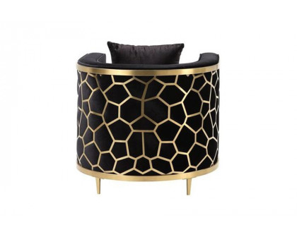 ACME™ Fergal Chair with Pillow - Black/Gold