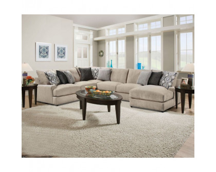 ACME - Vassenia Loveseat in Latte Chenille (55810)