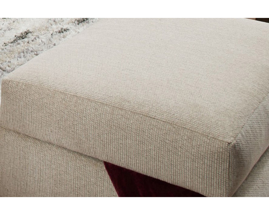 ACME - Vassenia Modular Ottoman in Latte Chenille