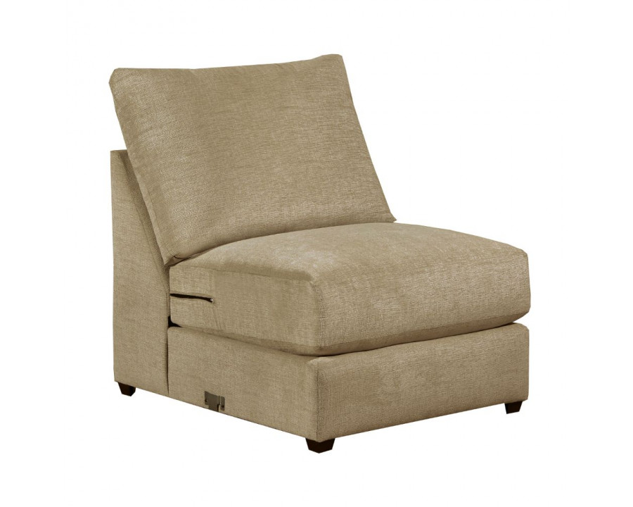 ACME - Vassenia Armless Chair in Latte Chenille