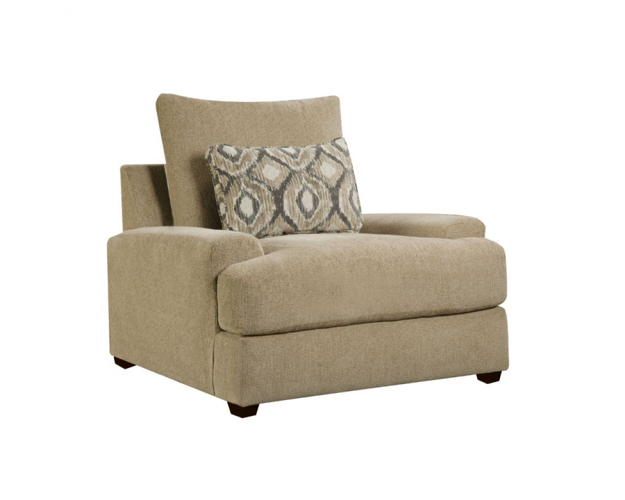 ACME - Vassenia Chair in Latte Chenille