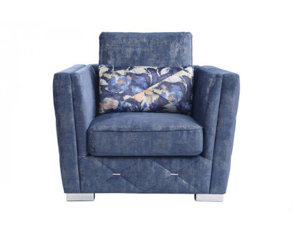 ACME - Emilia Chair with Pillow in Blue