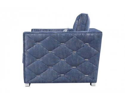 ACME - Emilia Chair with Pillow in Blue