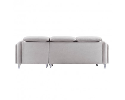 ACME - Reyes Sectional Sofa in Beige Nubuck (56040A)