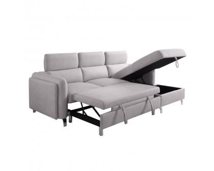 ACME - Reyes Sectional Sofa in Beige Nubuck (56040A)