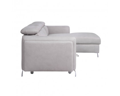 ACME - Reyes Sectional Sofa in Beige Nubuck (56040B)