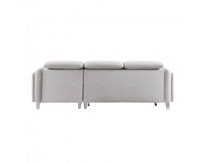 ACME - Reyes Sectional Sofa in Beige Nubuck (56040B)